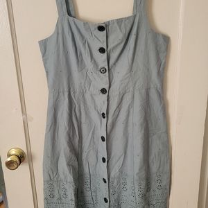 Sage green summer dress